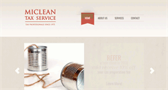 Desktop Screenshot of micleantaxservice.com