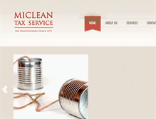 Tablet Screenshot of micleantaxservice.com